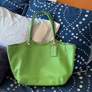 Kelly Green Coach Shoulder Bag